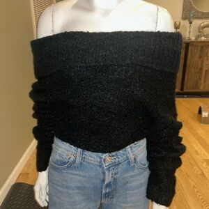 Urban Outfitters Black Off-Shoulder Sweater